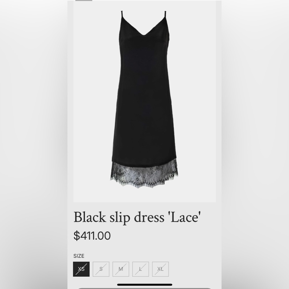 Elegant Black Dress adjustable straps with lace hem